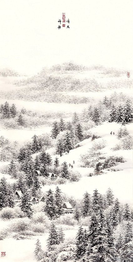 《清幽神静》（国画）郭春.png
