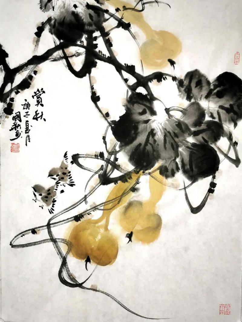 《赏秋》（国画）张国新.jpg