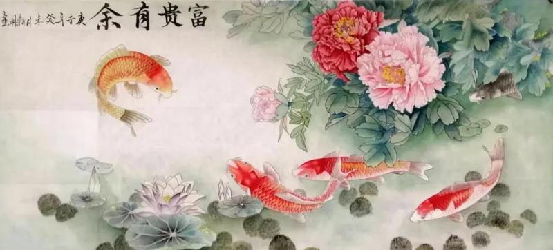 麻新明 女 17岁《富贵有余》工笔.jpg