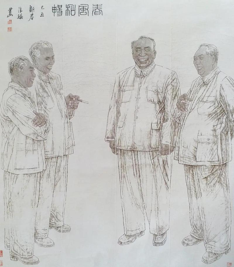 《春风和畅》（国画）左德福.jpg