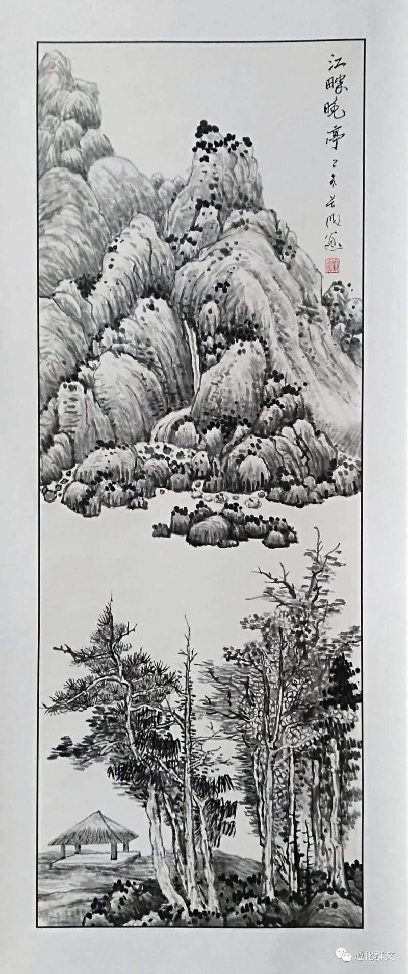 江畔晚亭      张昌国.jpg