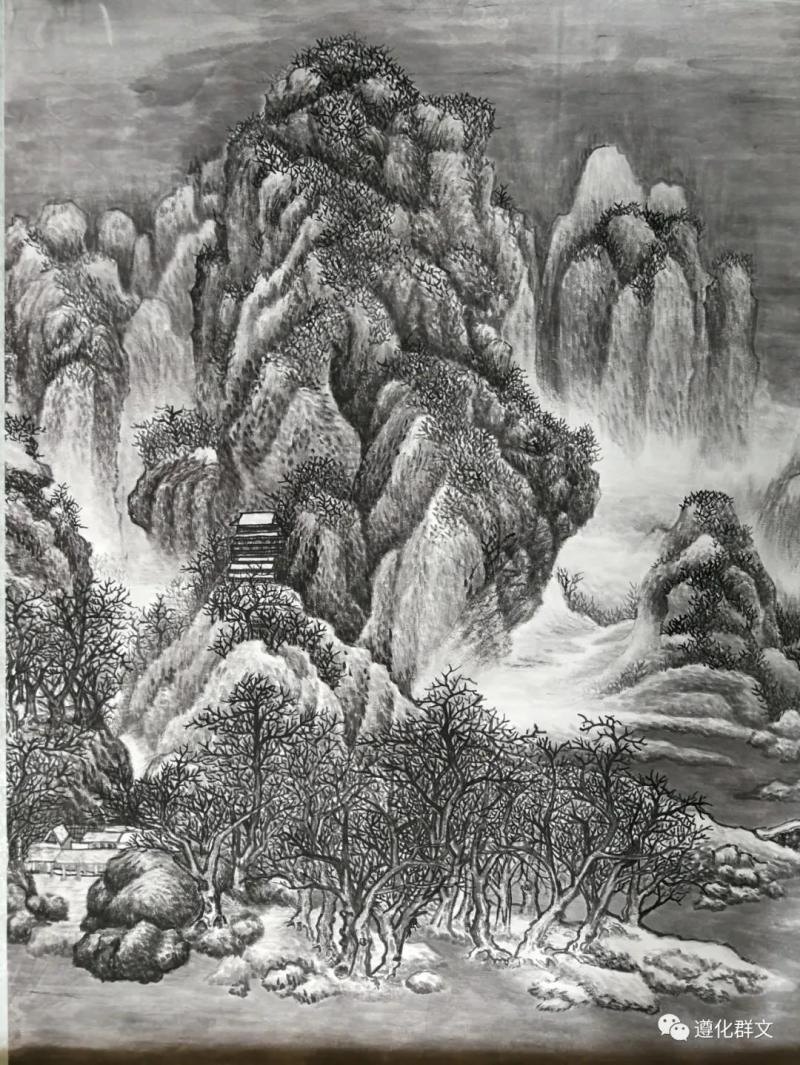 雪景寒林图      陈素梅.jpg