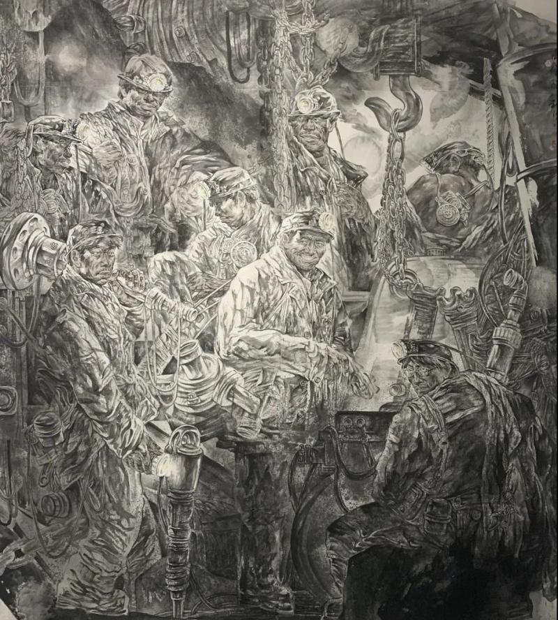 黑色长河（壁画）.jpg