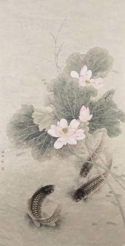 《荷塘清趣》（国画）田姝娜.jpg