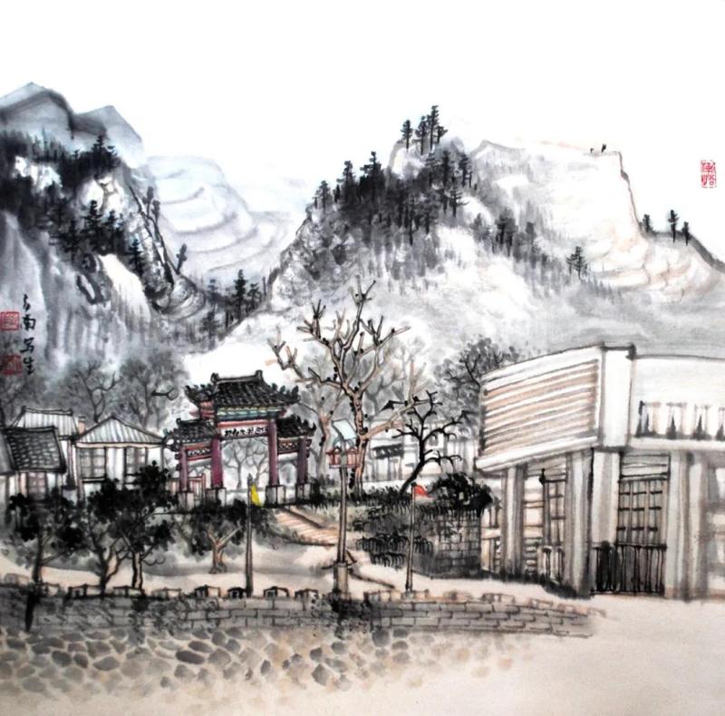 国画《郭家庄印象》.jpg