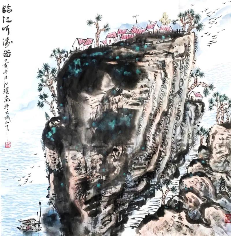 国画《临江听涛图》.jpg
