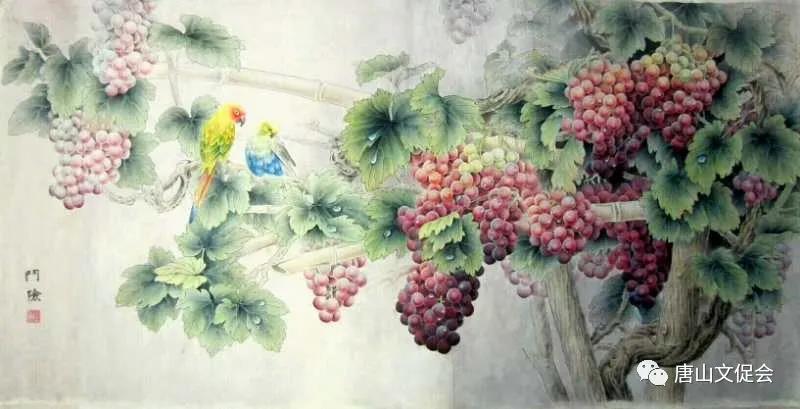 葡萄双鹦.jpg