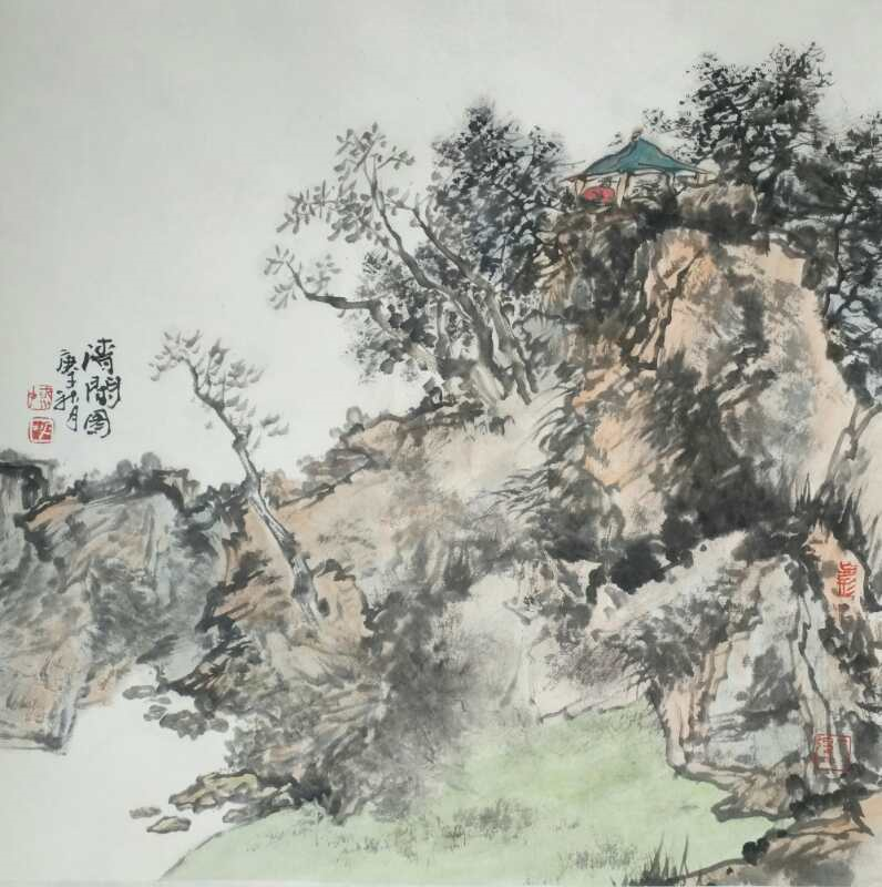 呼玉忠  《清闲图》.png