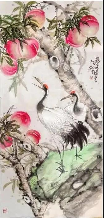 刘彩云《鹤寿图》.jpg