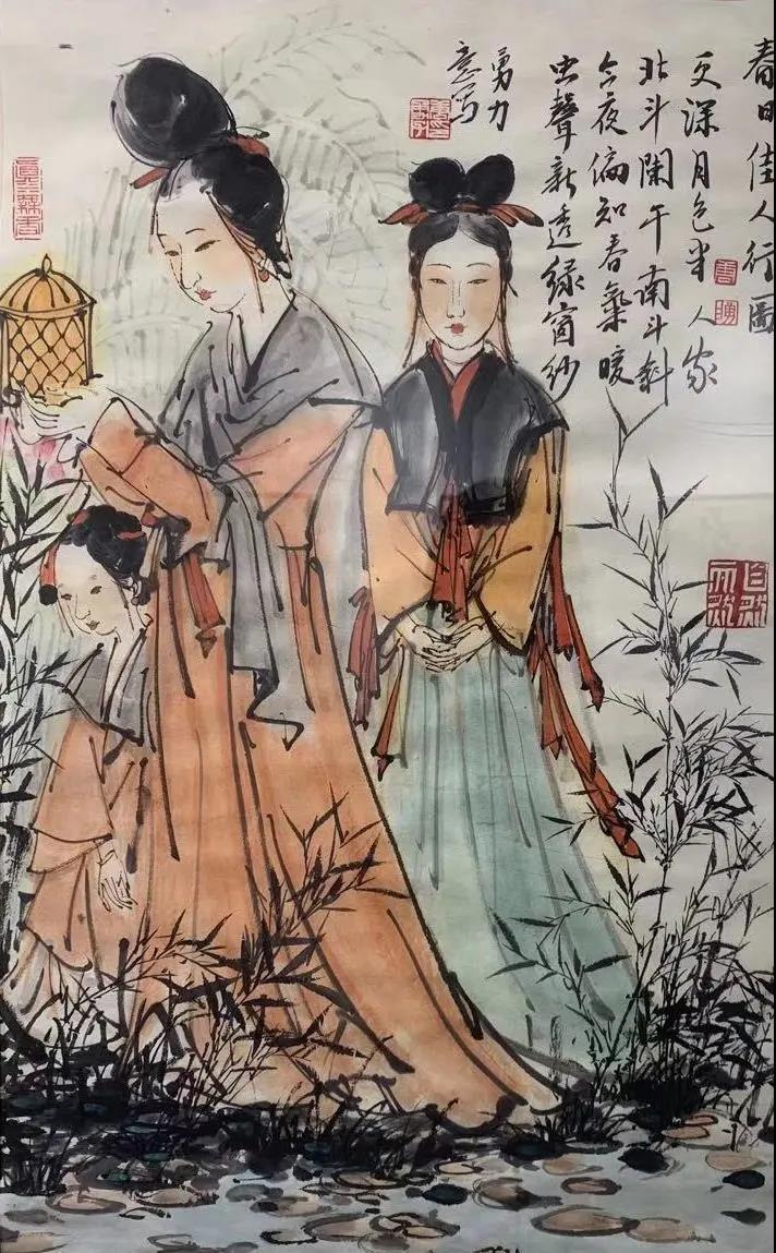 唐勇力--春日佳人行图.jpg
